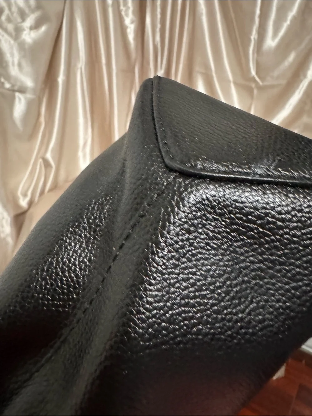 kate spade Black Pebbled Leather Tote with Shoulder Strap